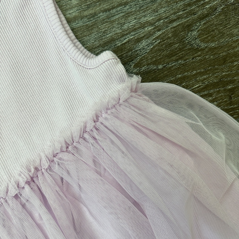 GAP Lavender Ribbed Tank Top Dress - Picture 2 of 4